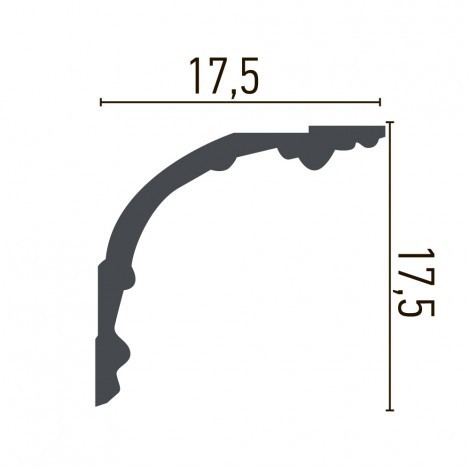 Taklist Mellanstycke Z194